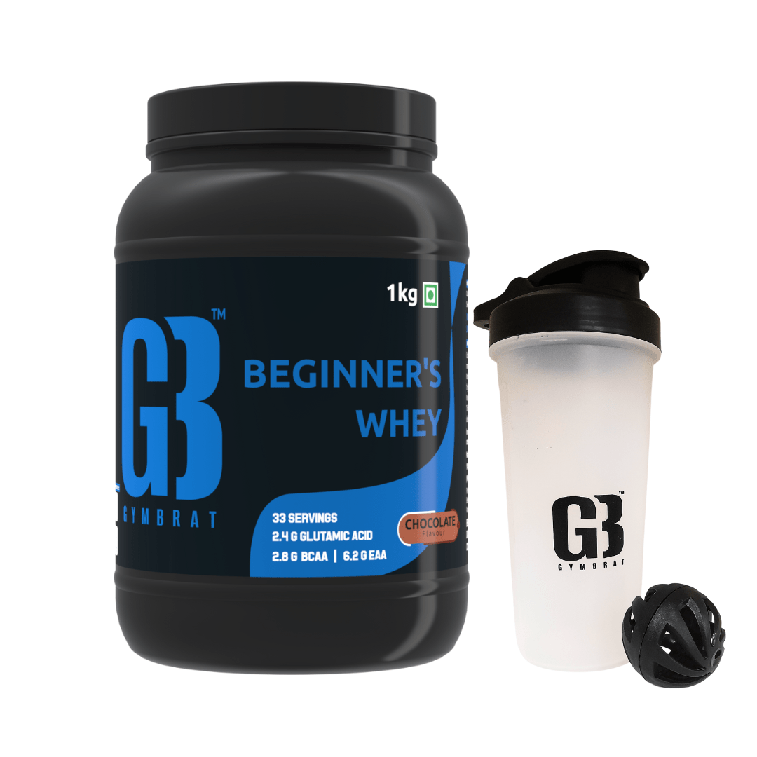 GB Beginner's Whey 1 Kg Chocolate + Shaker Main Image